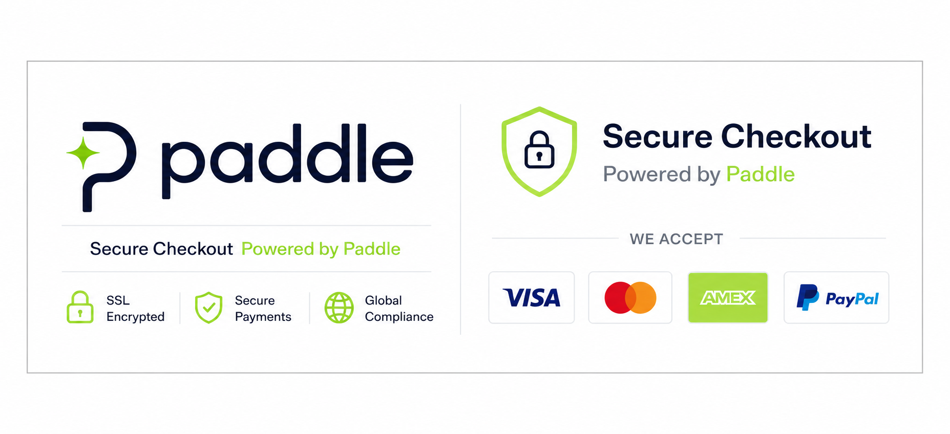 2checkout Verified, Verified by Visa, MasterCard SecureCode, Norton powered by DigiCert, SAFEHARBOR